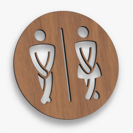 Lustiges Toilettenschild