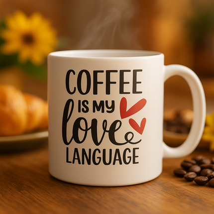 ☕ Coffee Is My Love Language – Keramiktasse