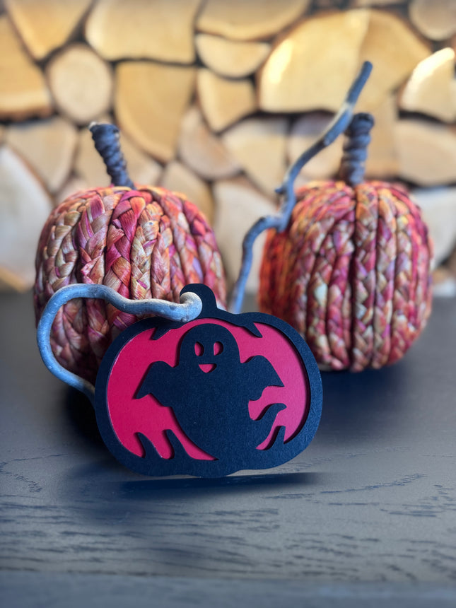 🎃 Halloween-Schild “Geist im Kürbis” 👻