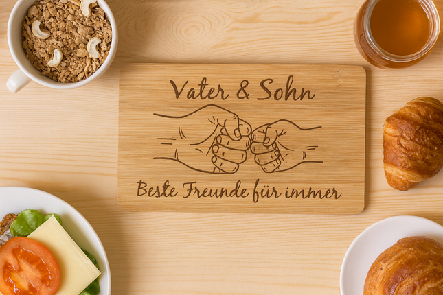 Frühstücksbrett Vater & Sohn