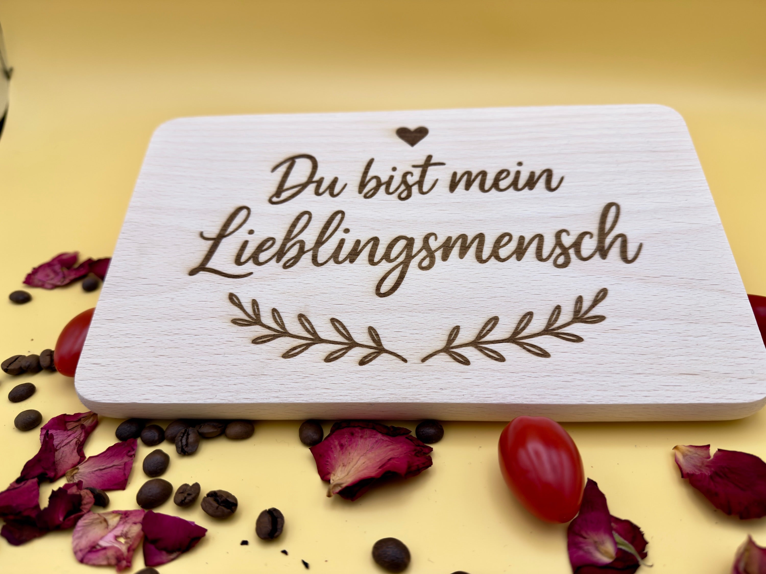 Personalisiertes Frühstücksbrett mit Gravur