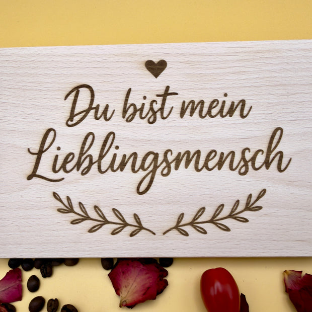 Personalisiertes Frühstücksbrett mit Gravur
