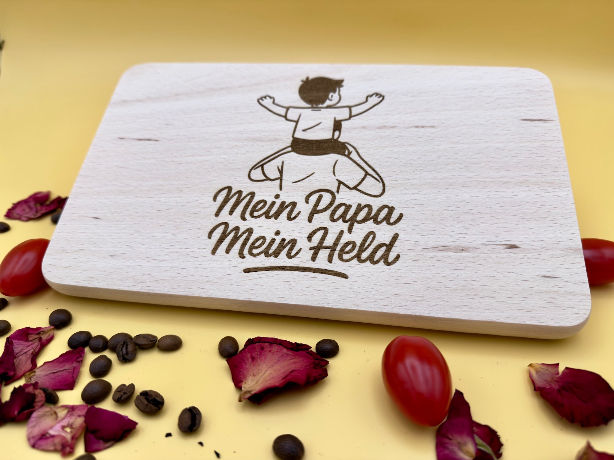 Personalisiertes Frühstücksbrett mit Gravur