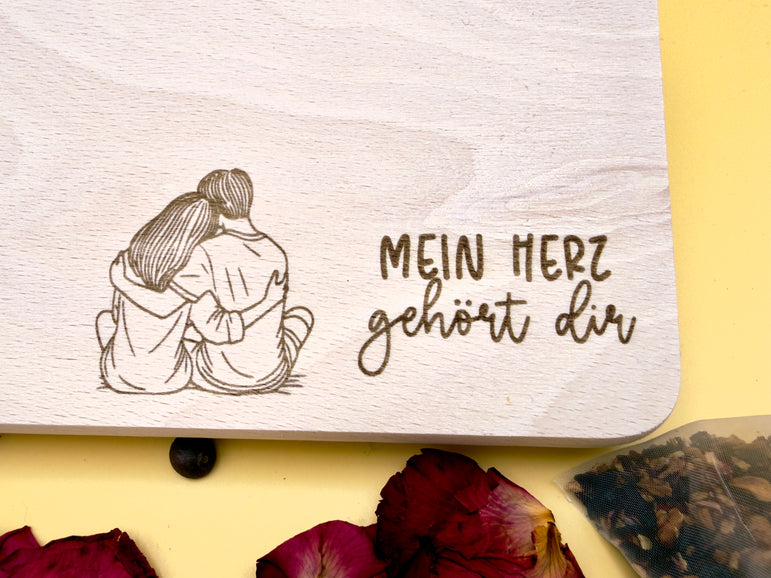 Personalisiertes Frühstücksbrett mit Gravur