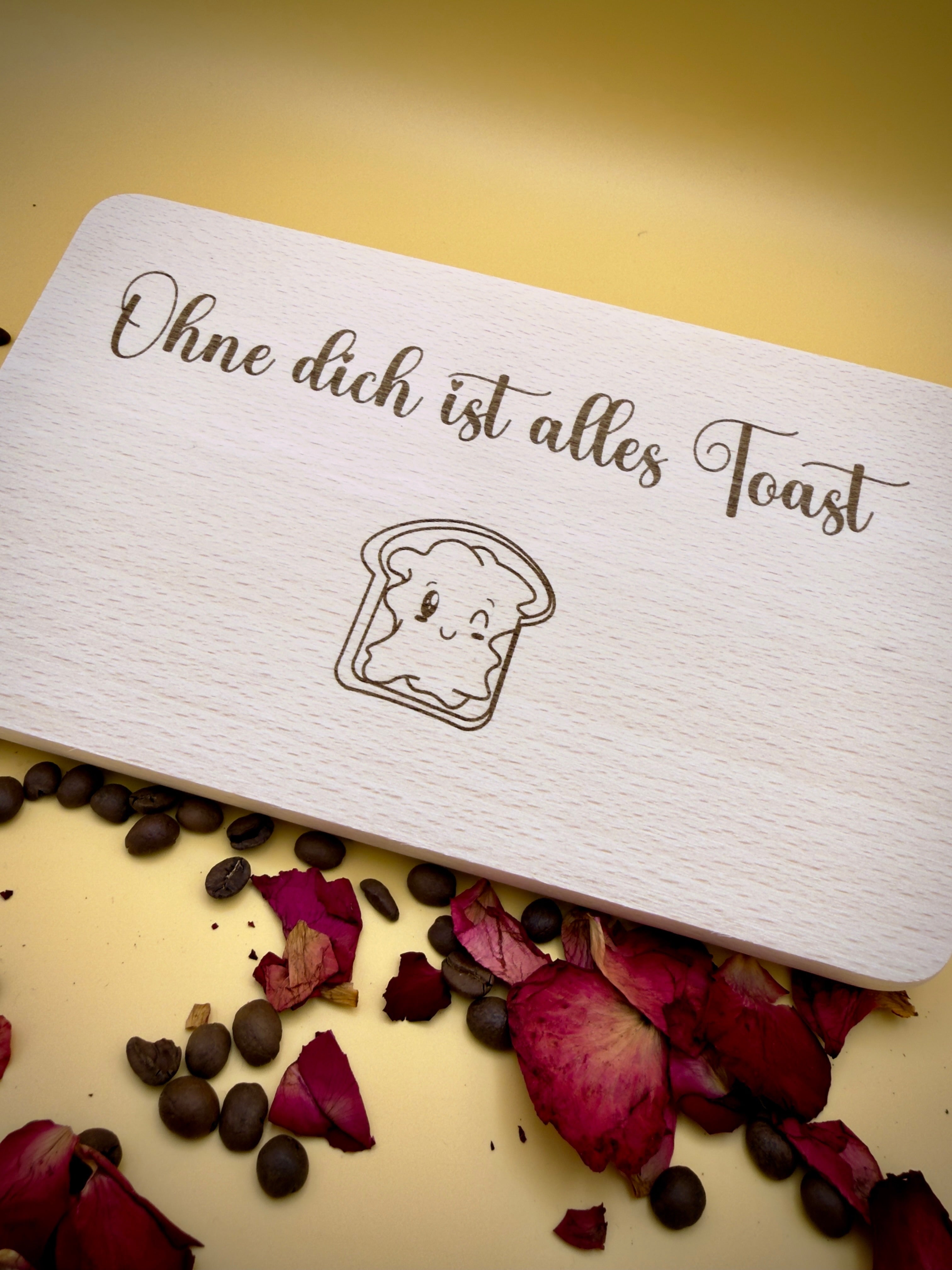 Personalisiertes Frühstücksbrett mit Gravur