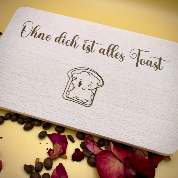 Personalisiertes Frühstücksbrett mit Gravur