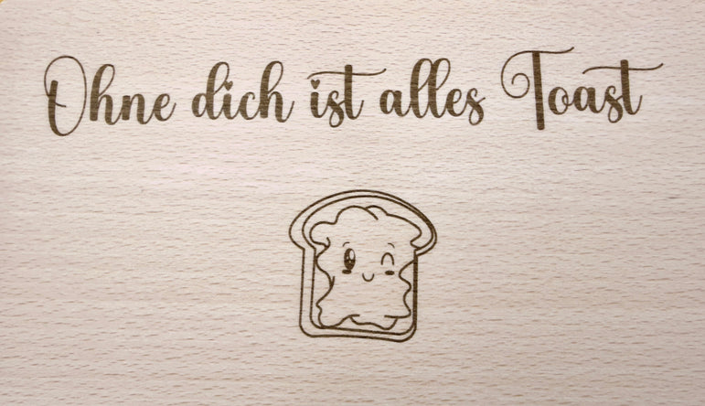 Personalisiertes Frühstücksbrett mit Gravur