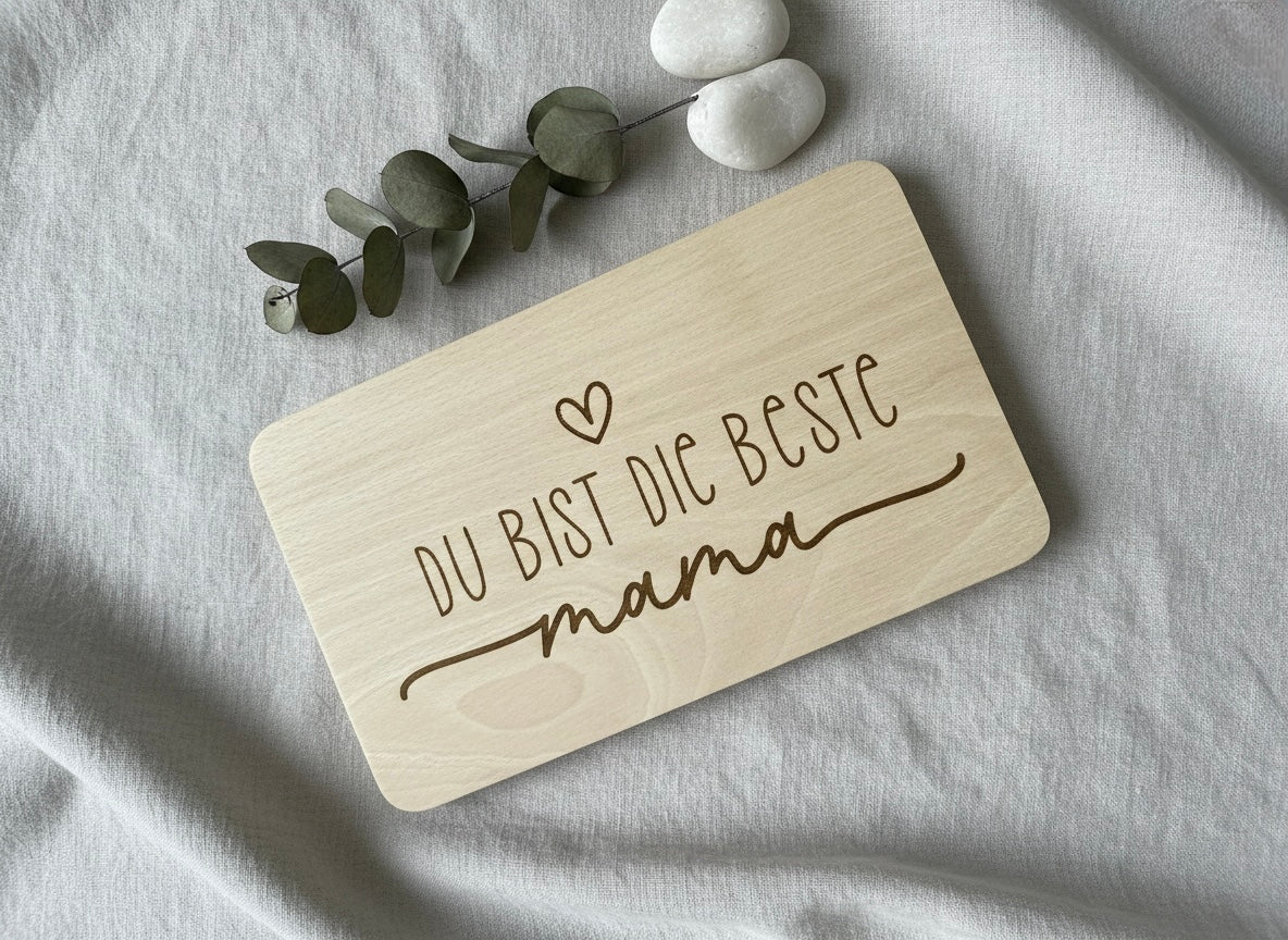 Personalisiertes Frühstücksbrett mit Gravur