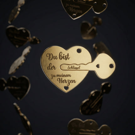 Herz-Anhänger mit Schlüssel – Das Symbol für deine wahre Liebe ❤️