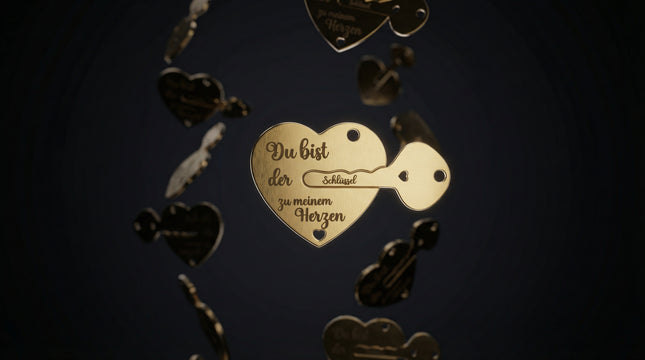 Herz-Anhänger mit Schlüssel – Das Symbol für deine wahre Liebe ❤️